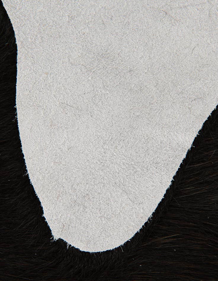 Detail image of  1' 8 x 2' 6 Cowhide Leather Rug