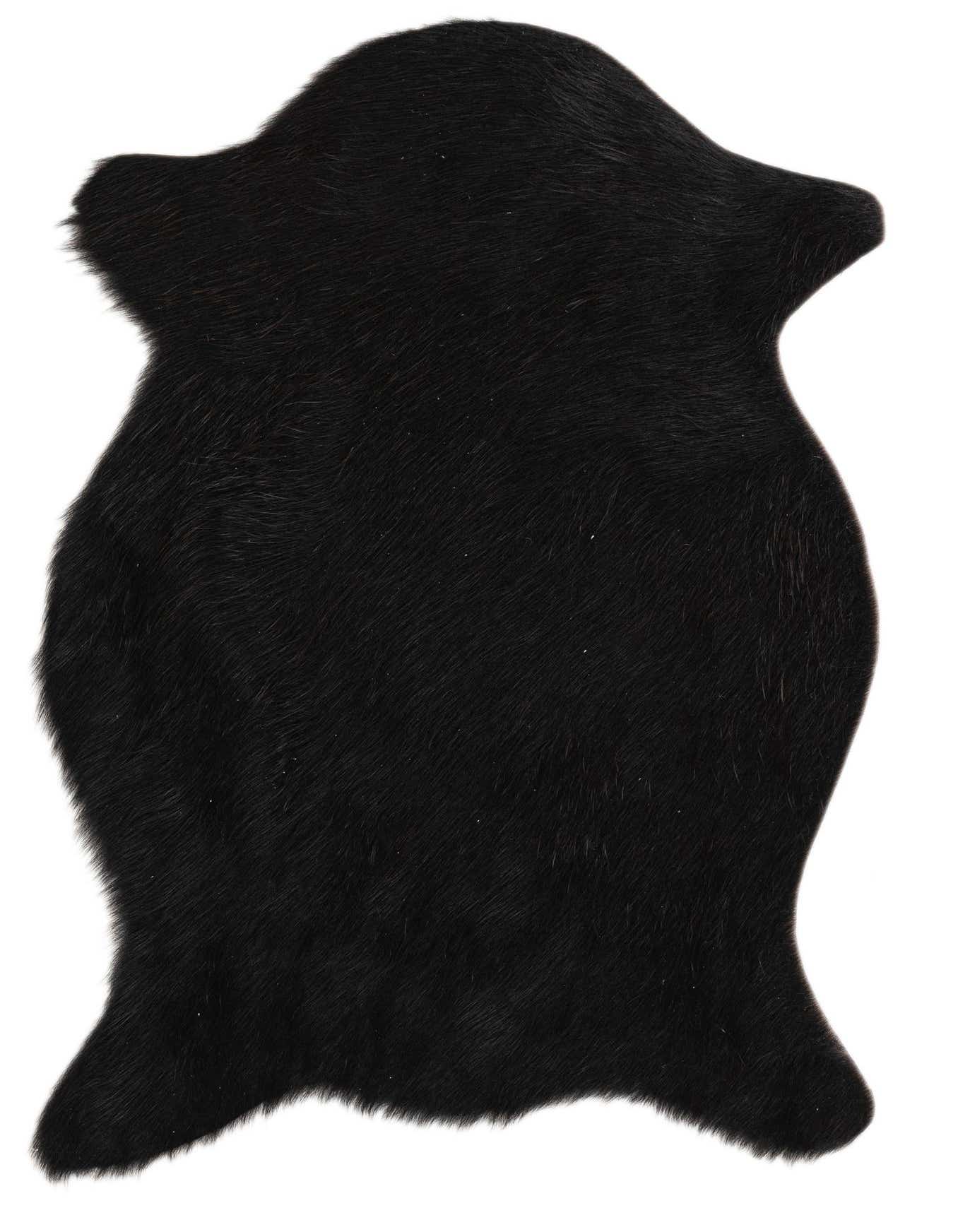 Primary image  1' 8 x 2' 6 Cowhide Leather Rug