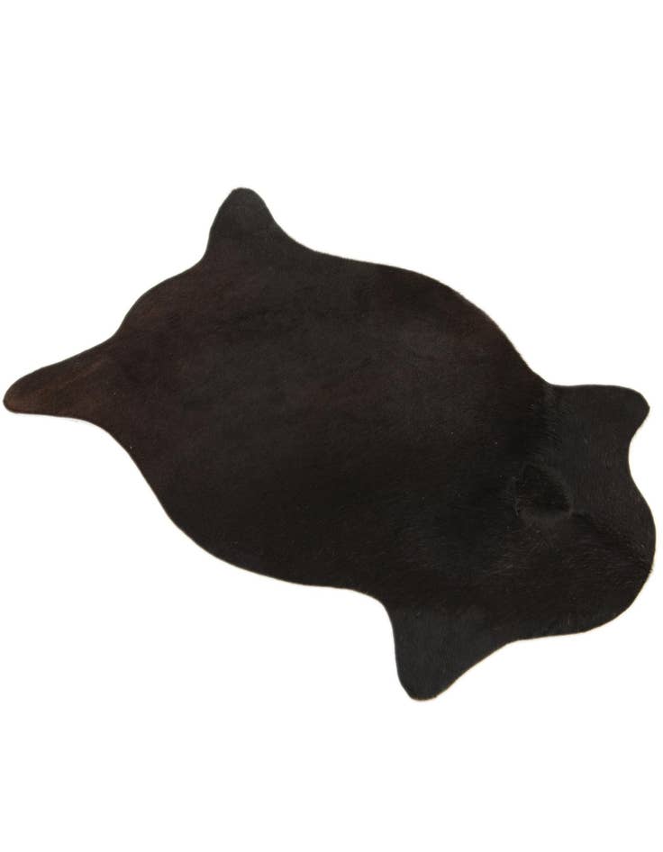 Detail image of  1' 8 x 2' 6 Cowhide Leather Rug