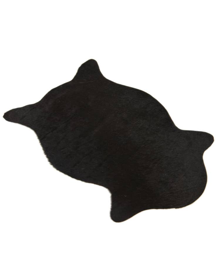 Detail image of  1' 8 x 2' 7 Cowhide Leather Rug