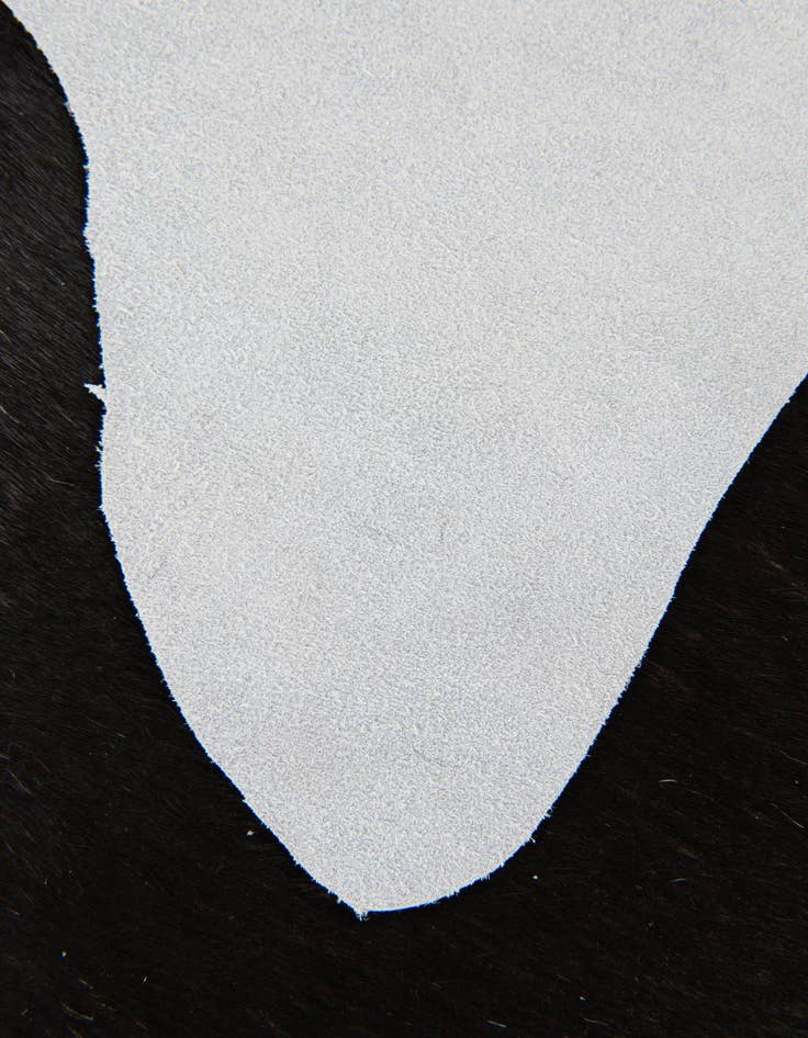 Detail image of  1' 8 x 2' 7 Cowhide Leather Rug