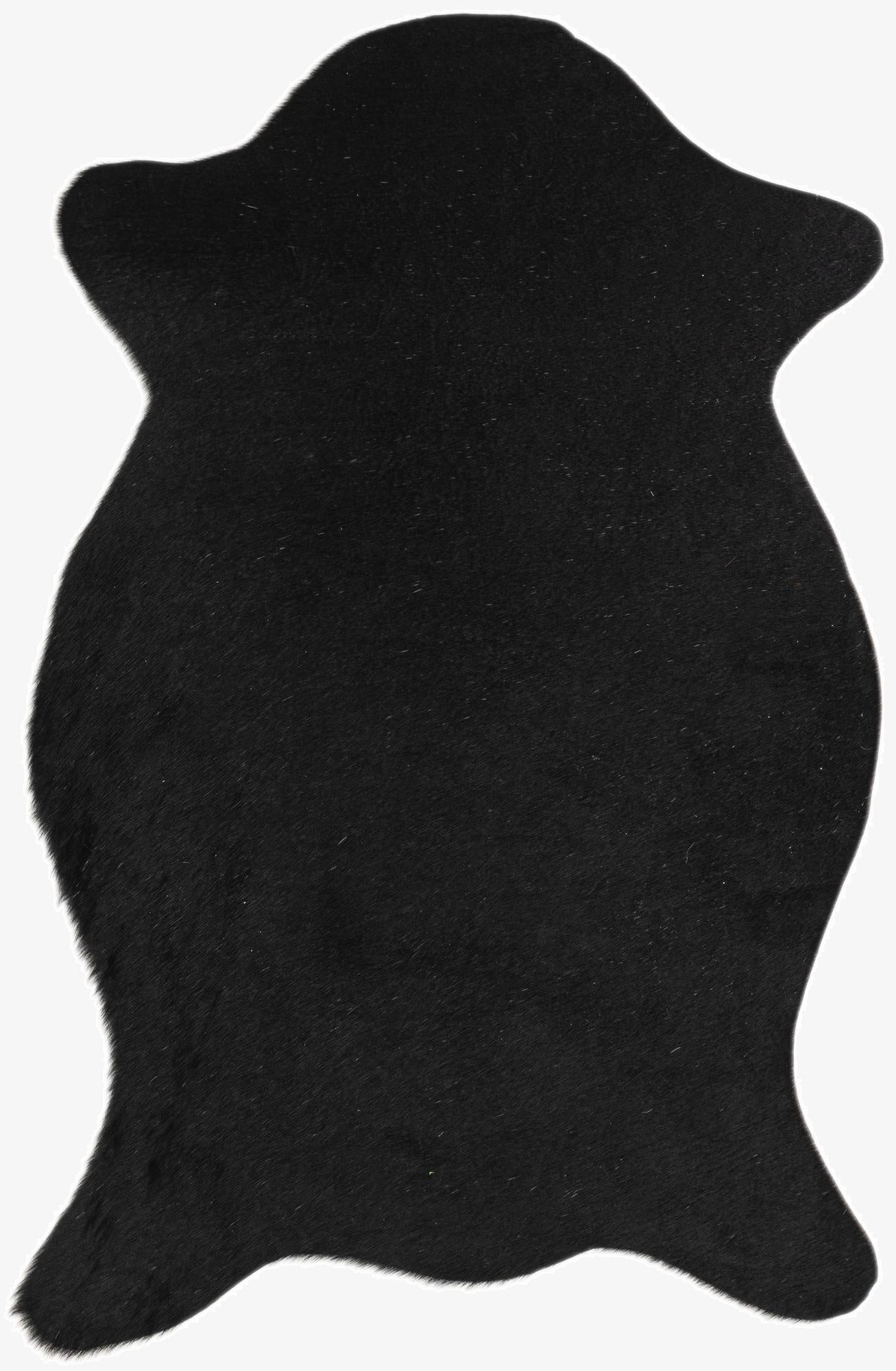  1' 8 x 2' 6 Cowhide Leather Rug