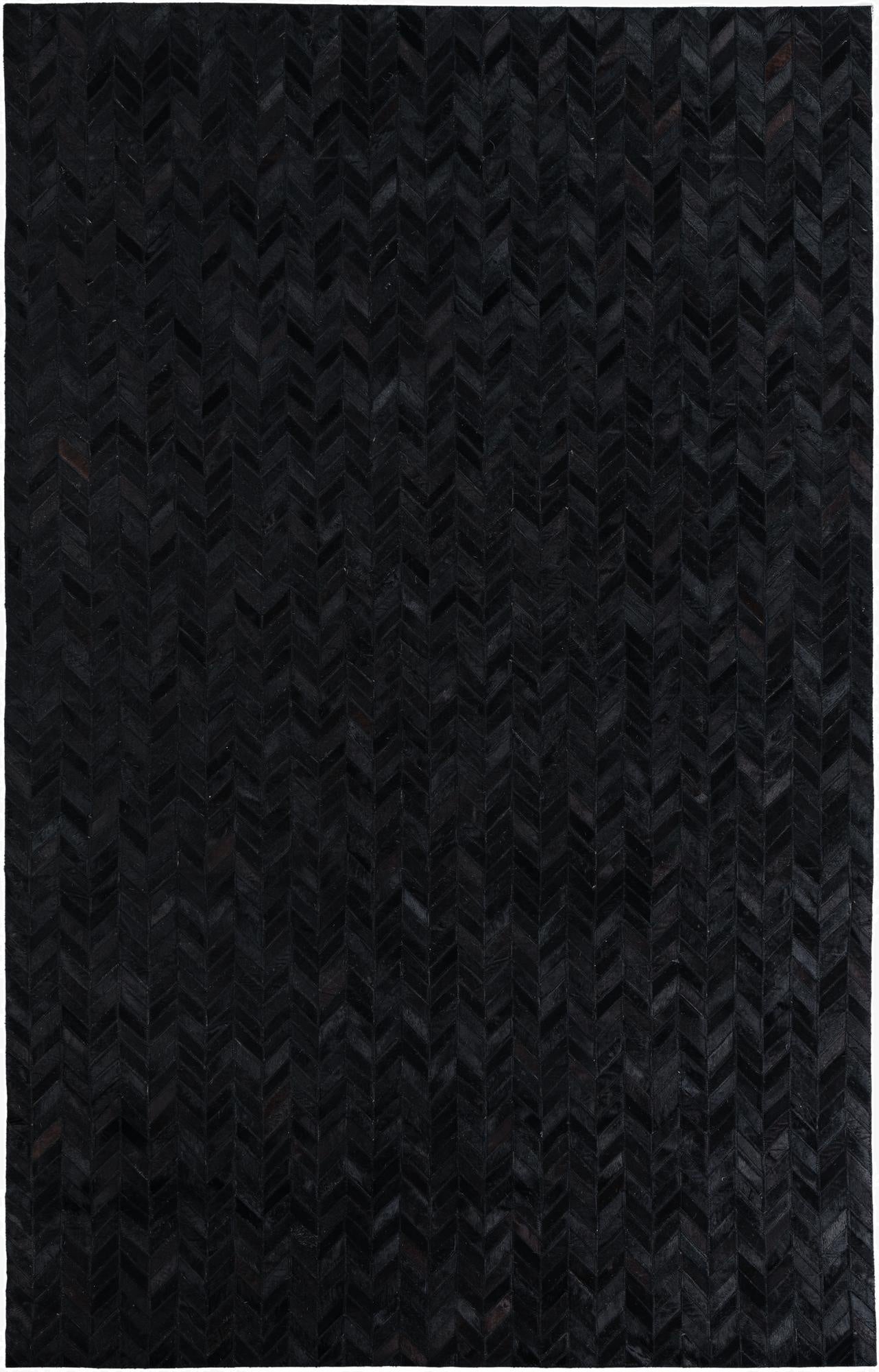  5' 1 x 8' Cowhide Leather Rug