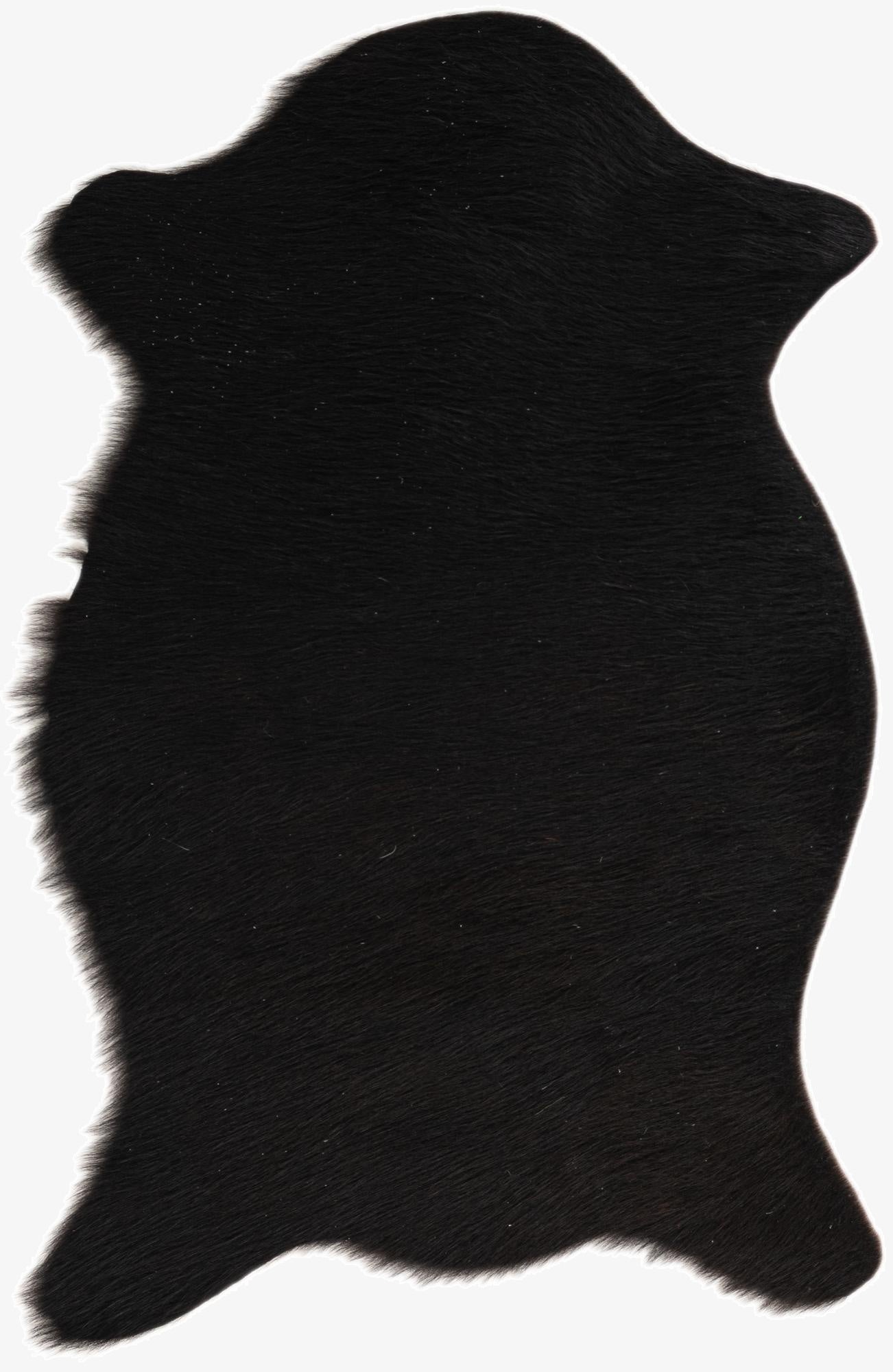  1' 8 x 2' 6 Cowhide Leather Rug