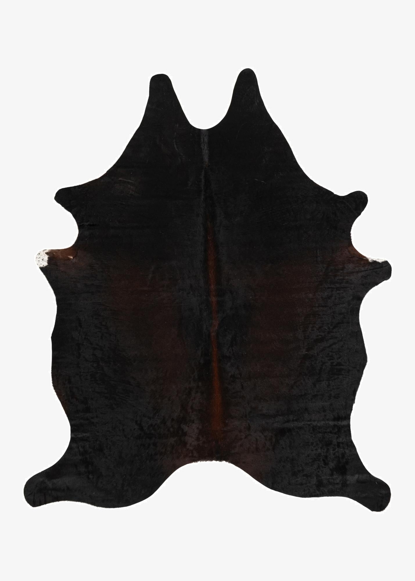  5' 6 x 6' 5 Cowhide Leather Rug