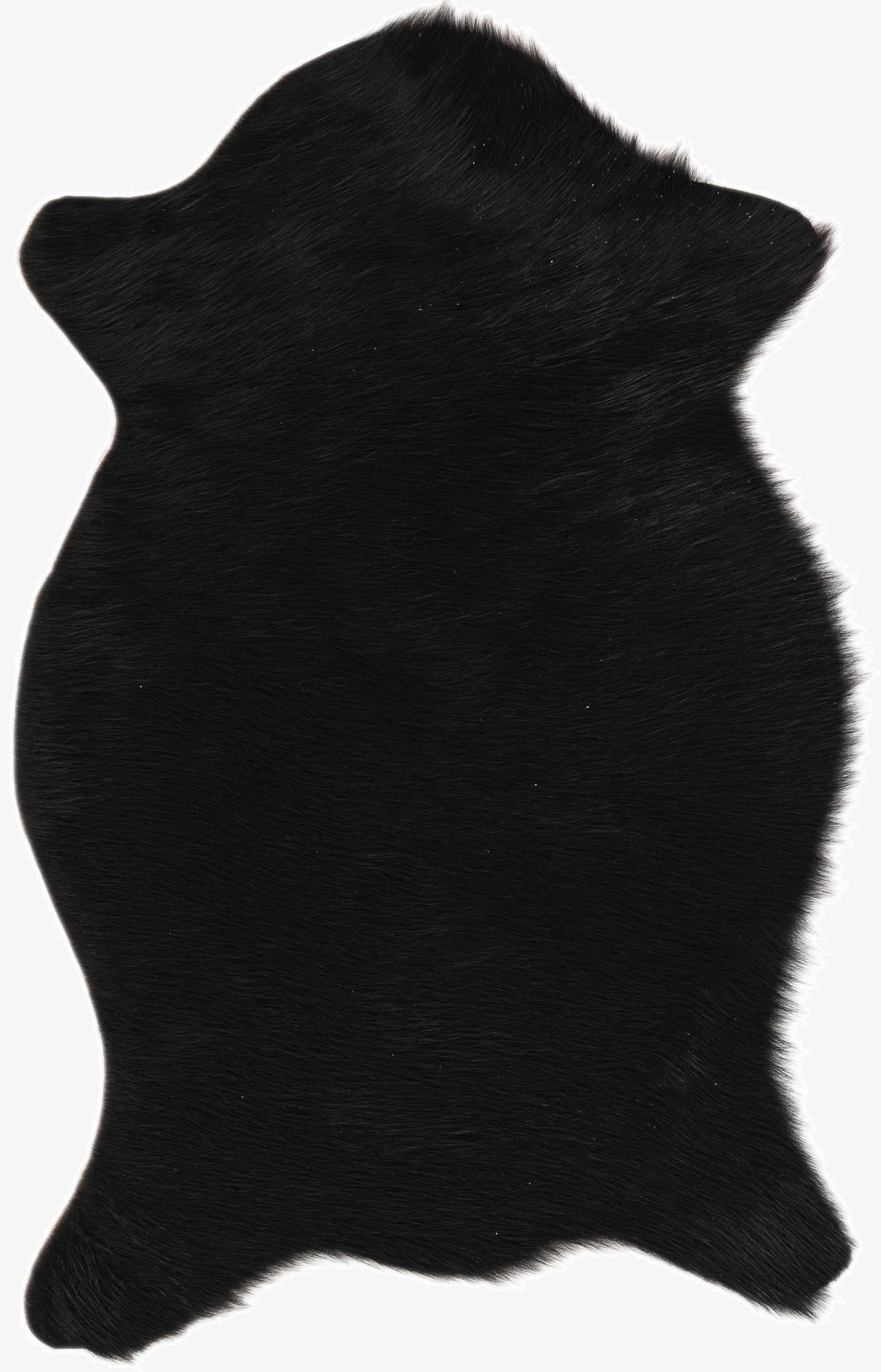  1' 8 x 2' 6 Cowhide Leather Rug