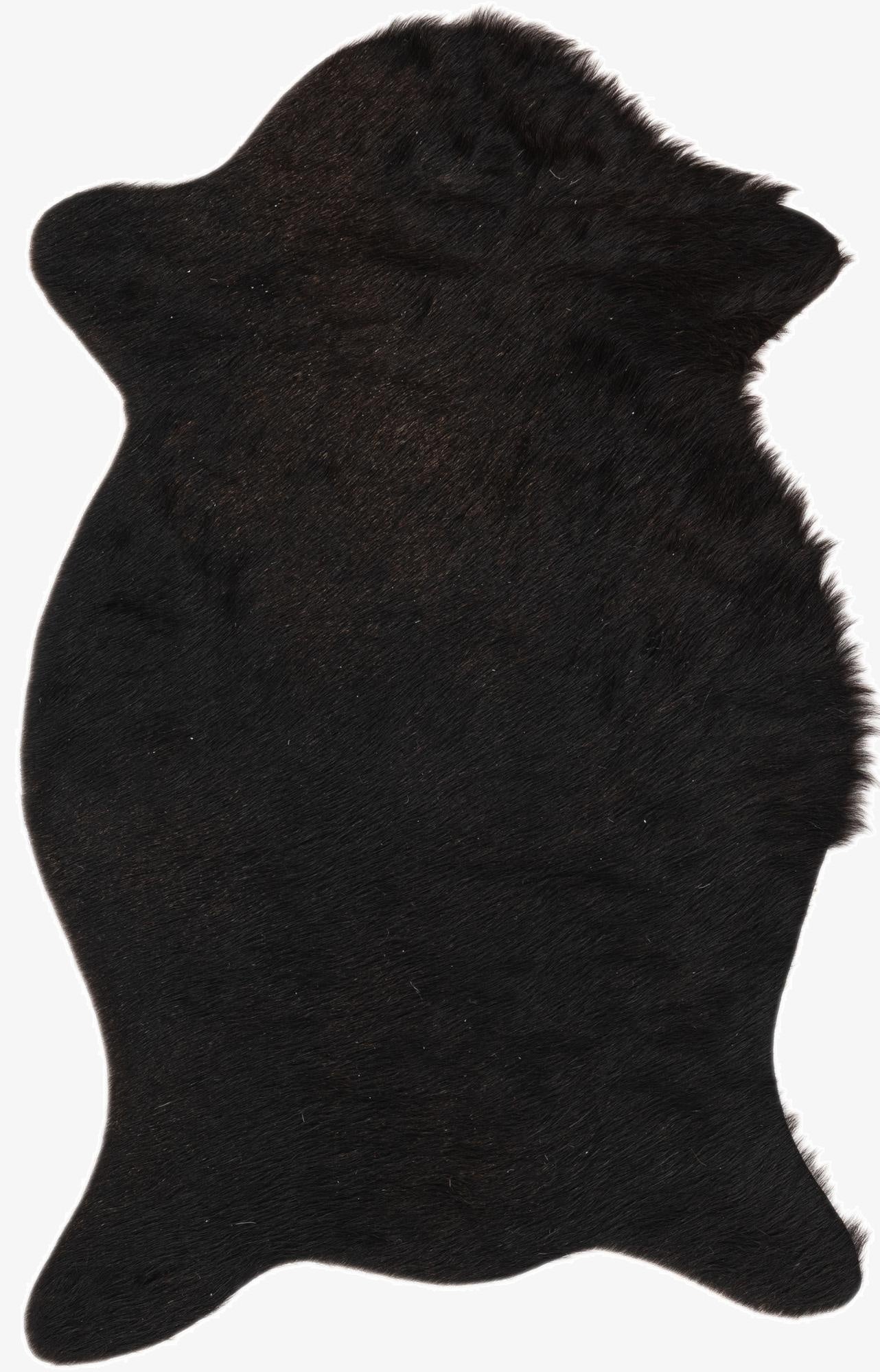  1' 8 x 2' 7 Cowhide Leather Rug