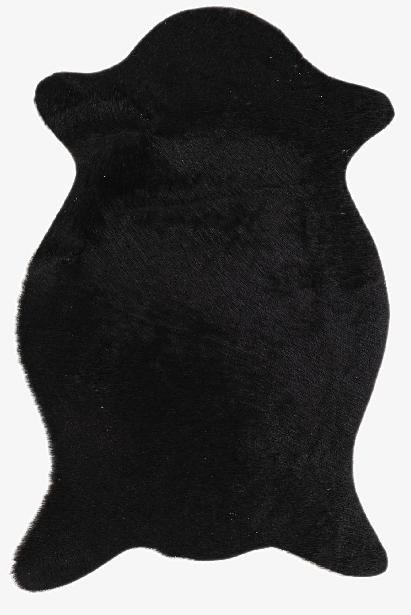  1' 8 x 2' 6 Cowhide Leather Rug