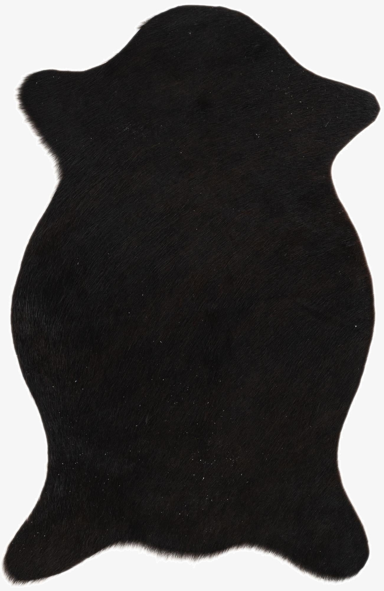  1' 8 x 2' 6 Cowhide Leather Rug