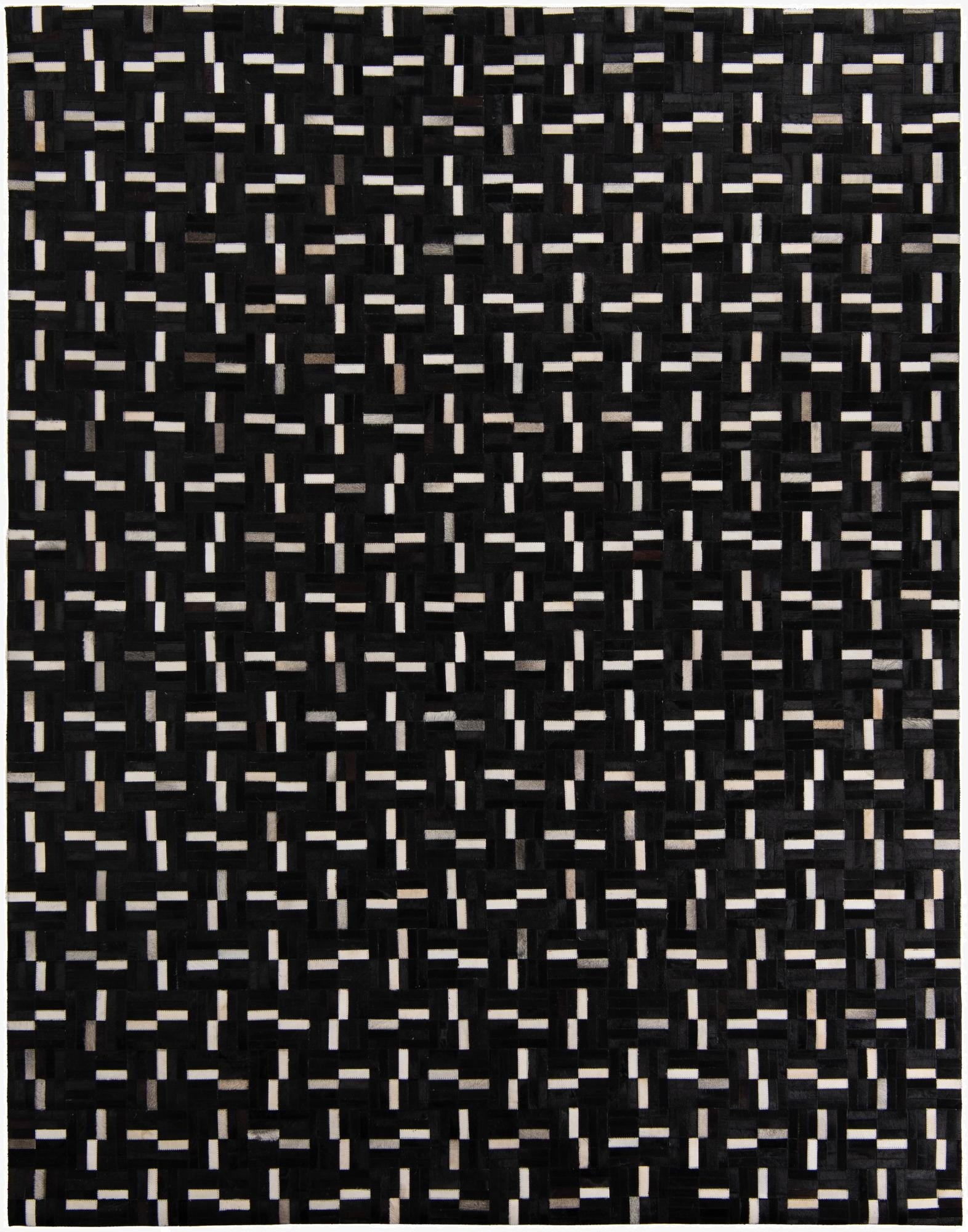  7' 10 x 10' Cowhide Leather Rug