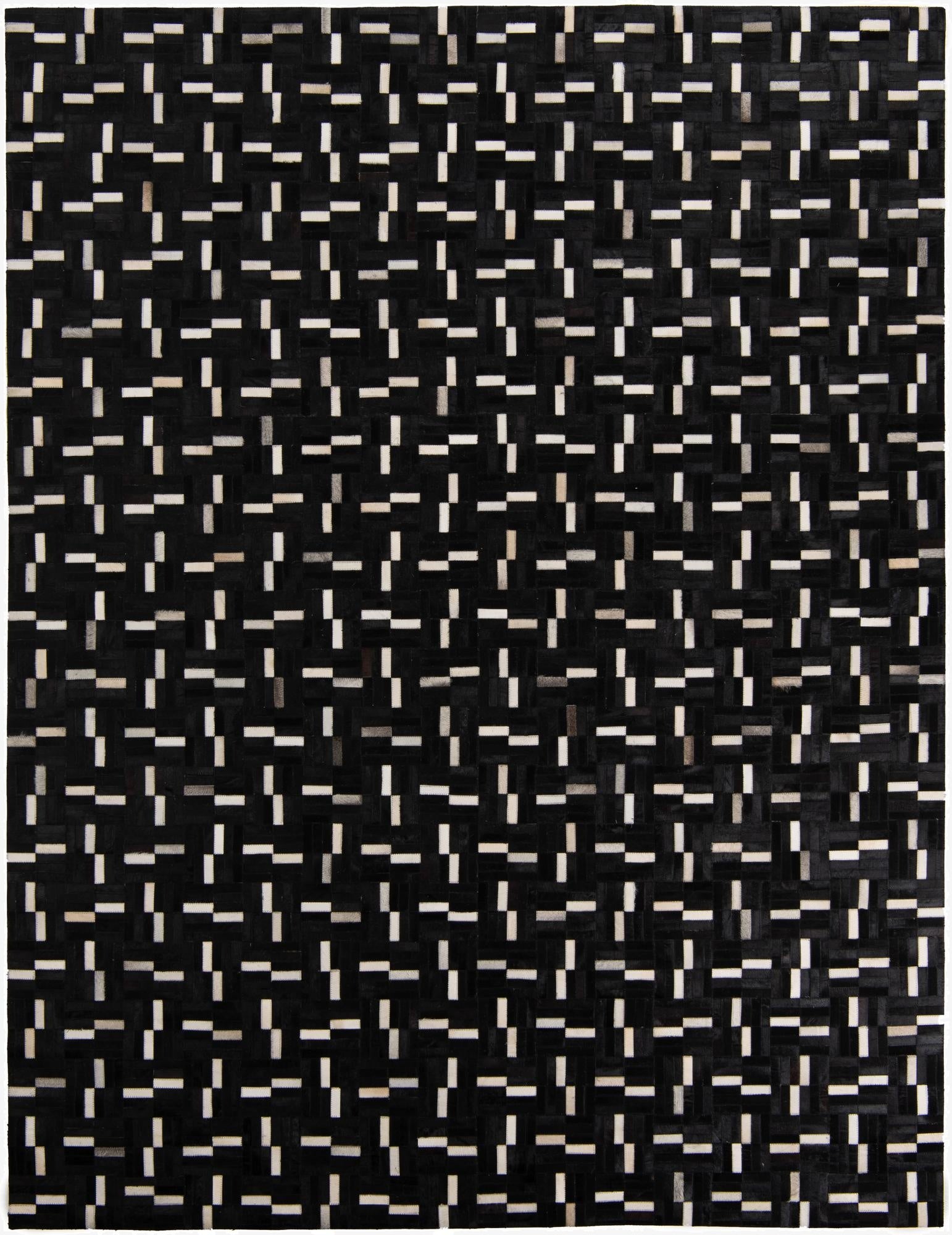  7' 10 x 10' 2 Cowhide Leather Rug