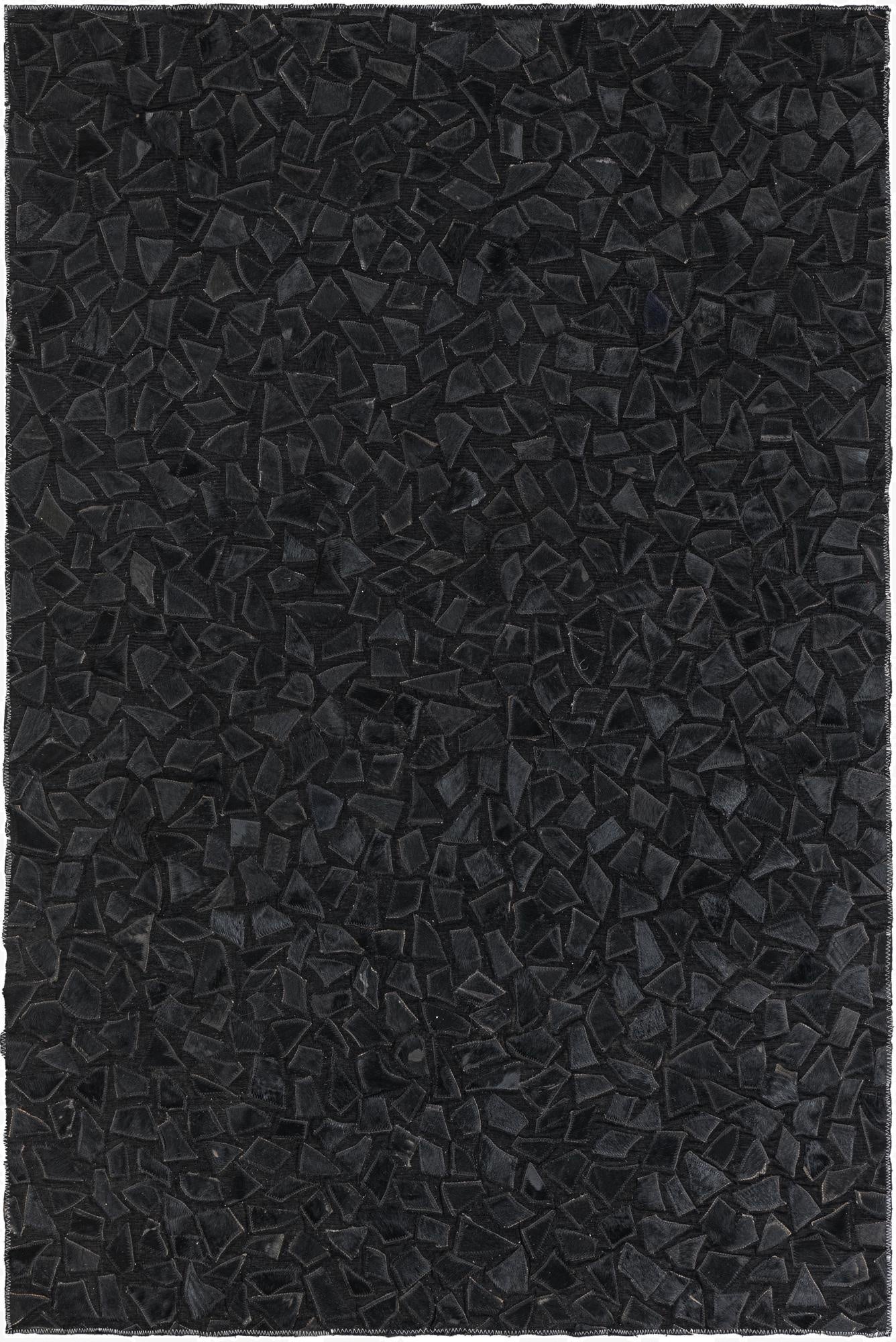  3' 10 x 5' 9 Cowhide Leather Rug