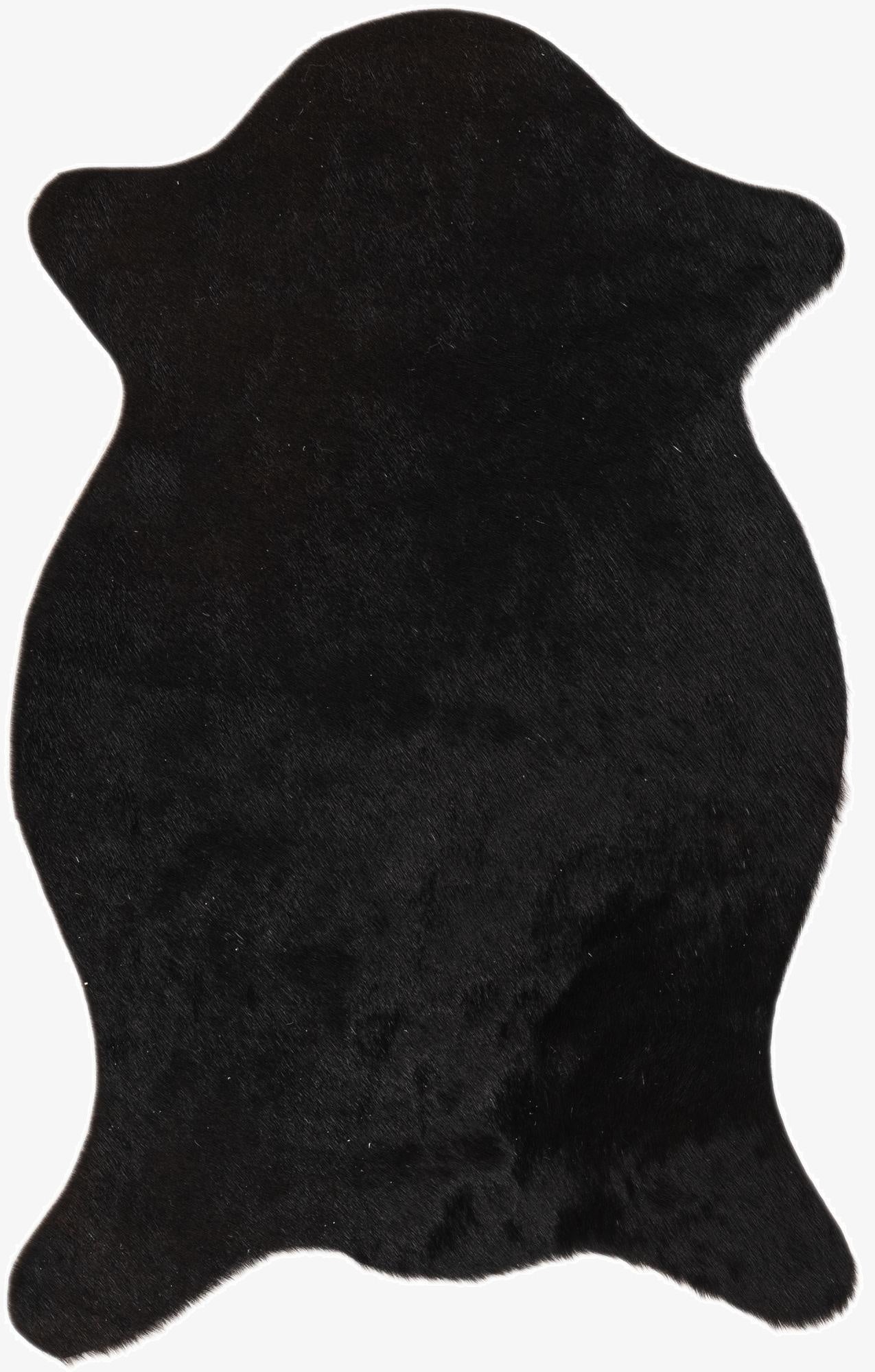  1' 8 x 2' 6 Cowhide Leather Rug