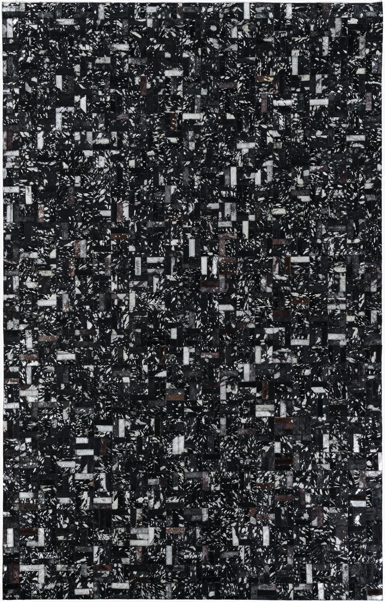  5' 1 x 8' Cowhide Leather Rug