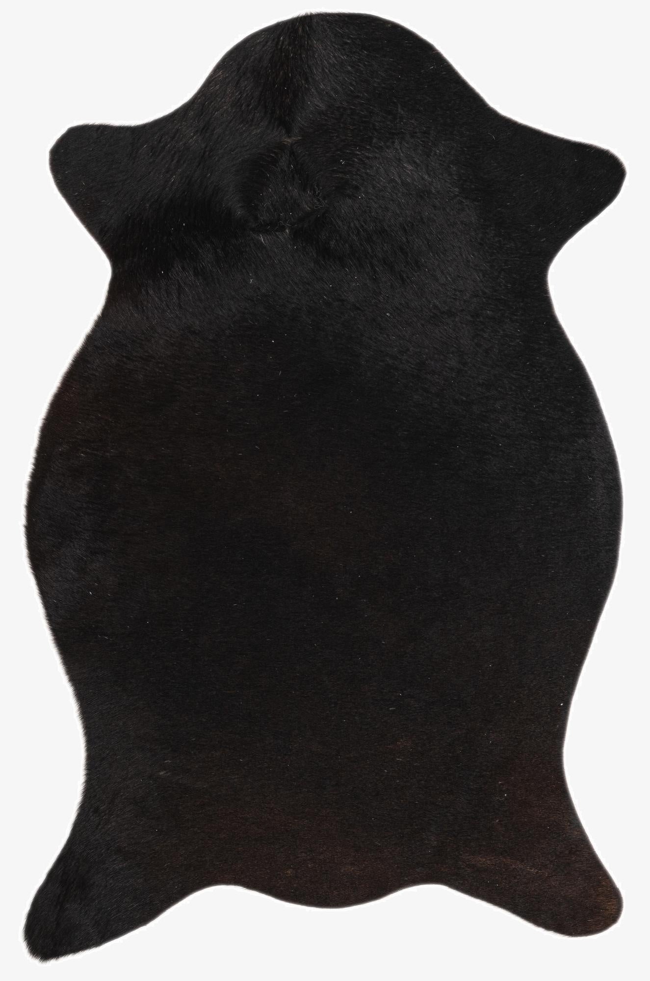  1' 8 x 2' 6 Cowhide Leather Rug