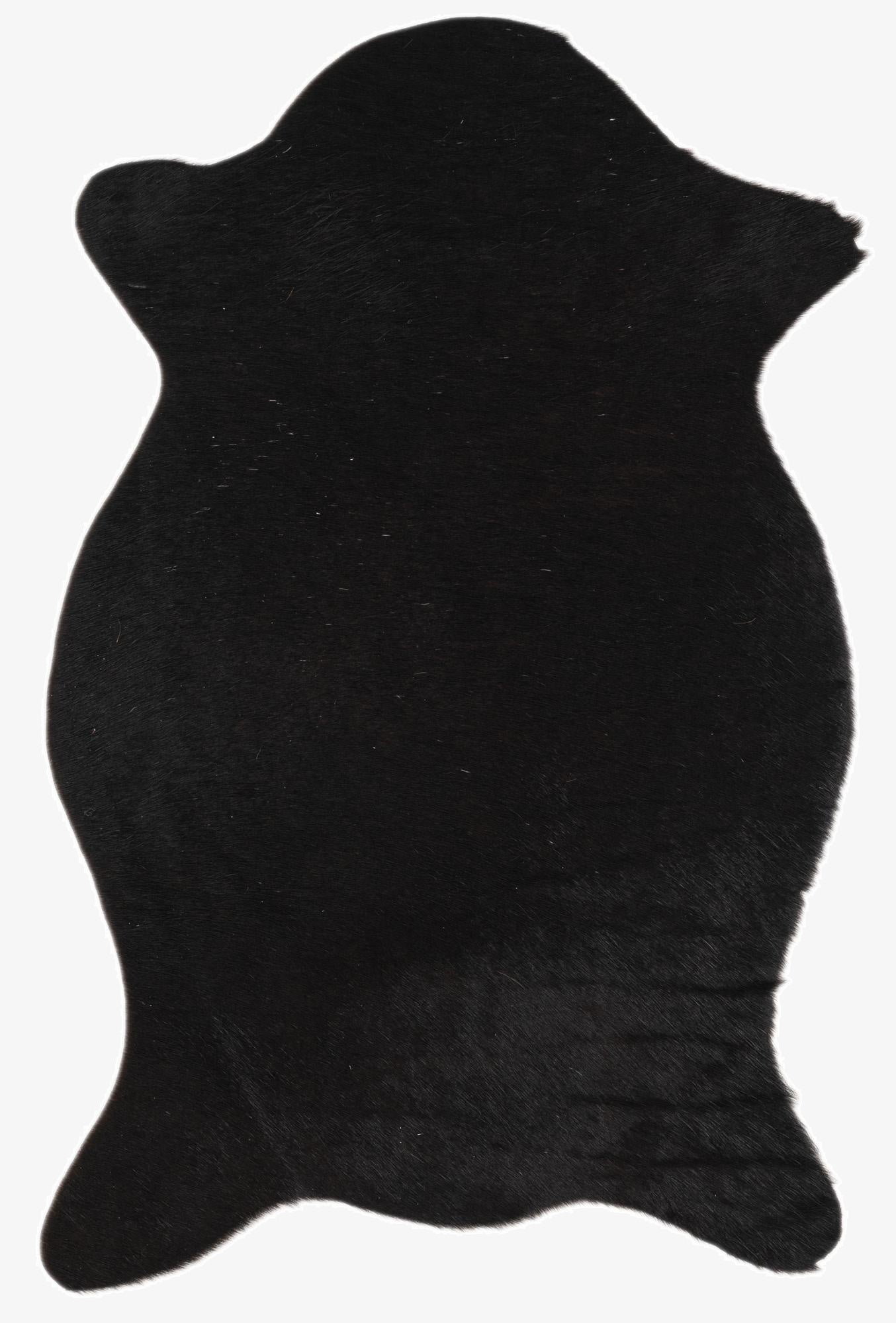  1' 8 x 2' 6 Cowhide Leather Rug