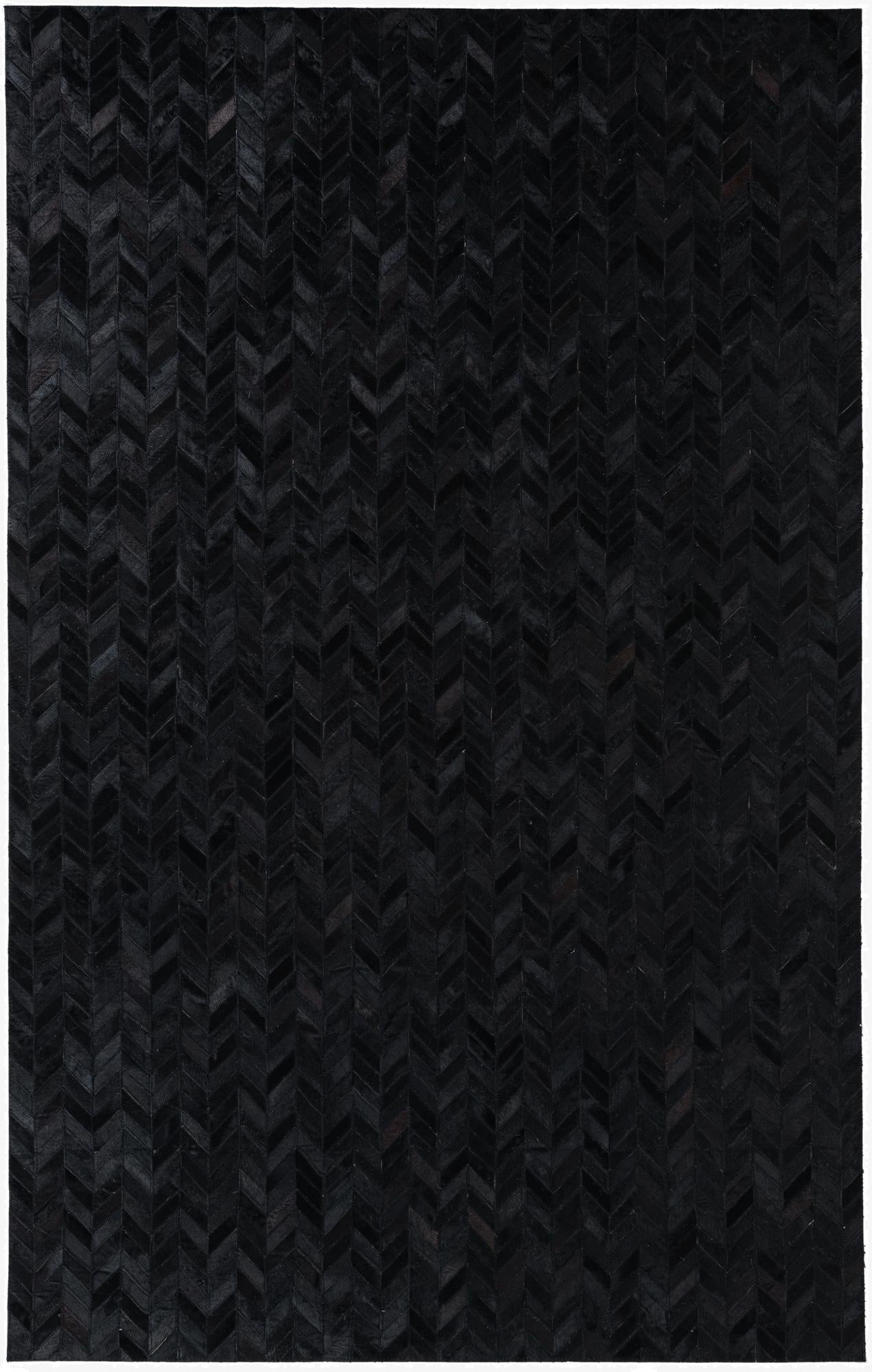  5' x 7' 10 Cowhide Leather Rug