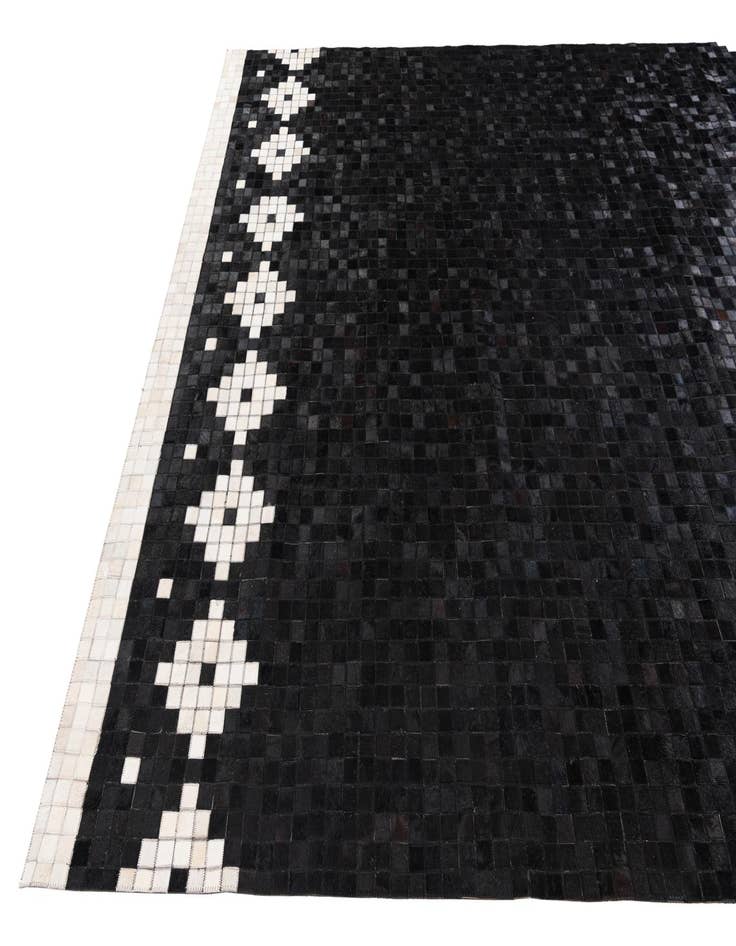 Detail image of  8' 2 x 10' Cowhide Stocks Rug