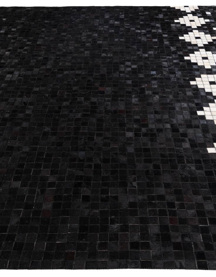 Detail image of  8' 2 x 10' Cowhide Stocks Rug