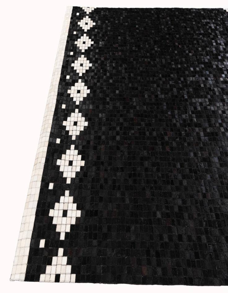 Detail image of  8' 1 x 9' 11 Cowhide Stocks Rug