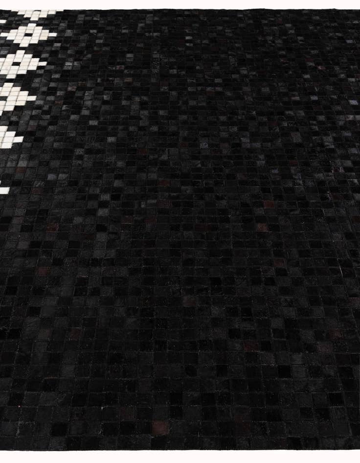 Detail image of  8' 1 x 9' 11 Cowhide Stocks Rug