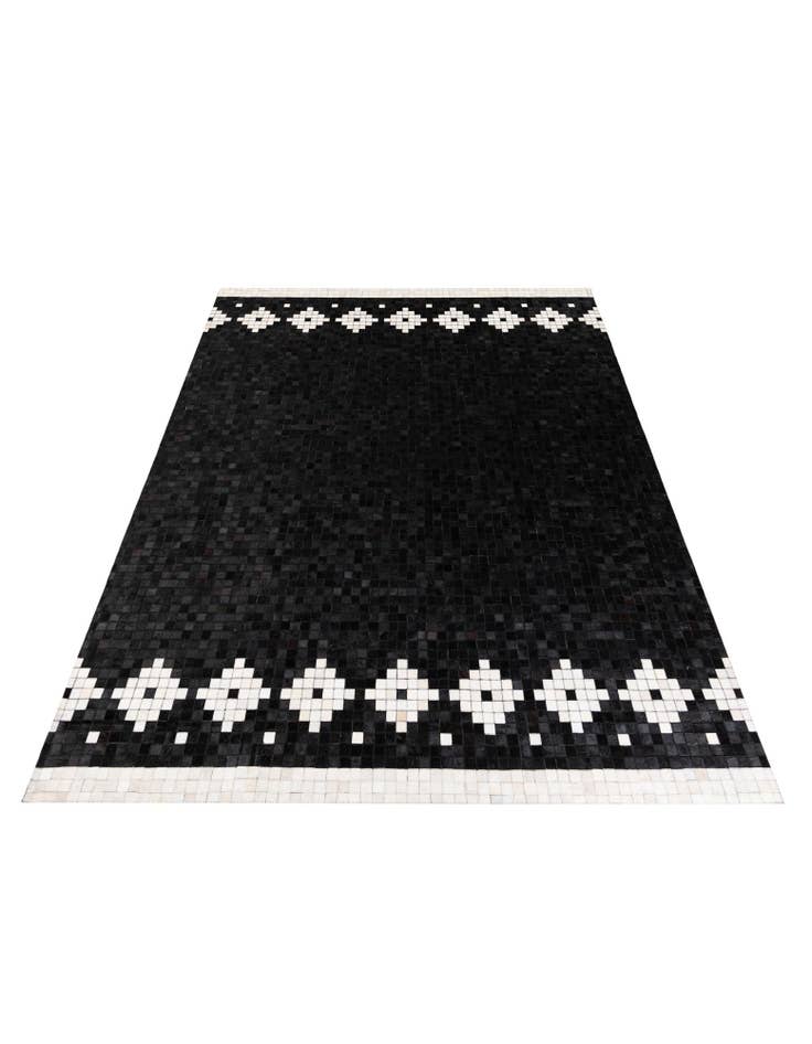 Detail image of  8' 2 x 10' Cowhide Stocks Rug