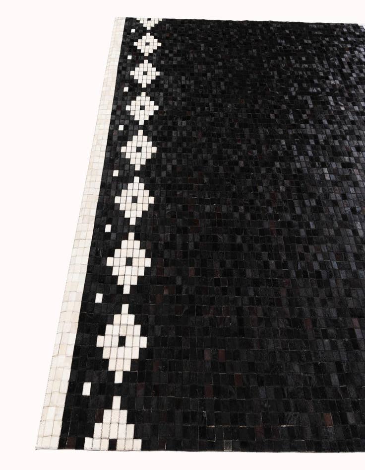 Detail image of  8' 2 x 10' Cowhide Stocks Rug