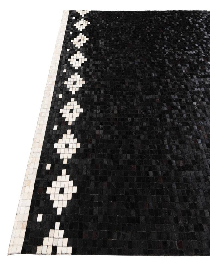 Detail image of  8' 2 x 9' 11 Cowhide Stocks Rug