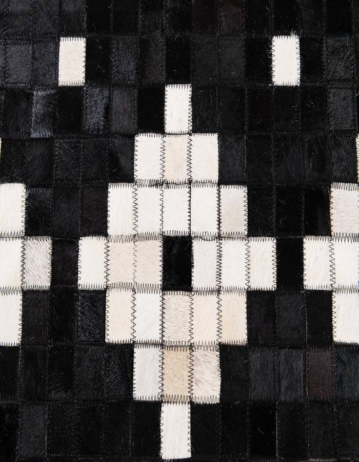 Detail image of  8' 2 x 9' 11 Cowhide Stocks Rug