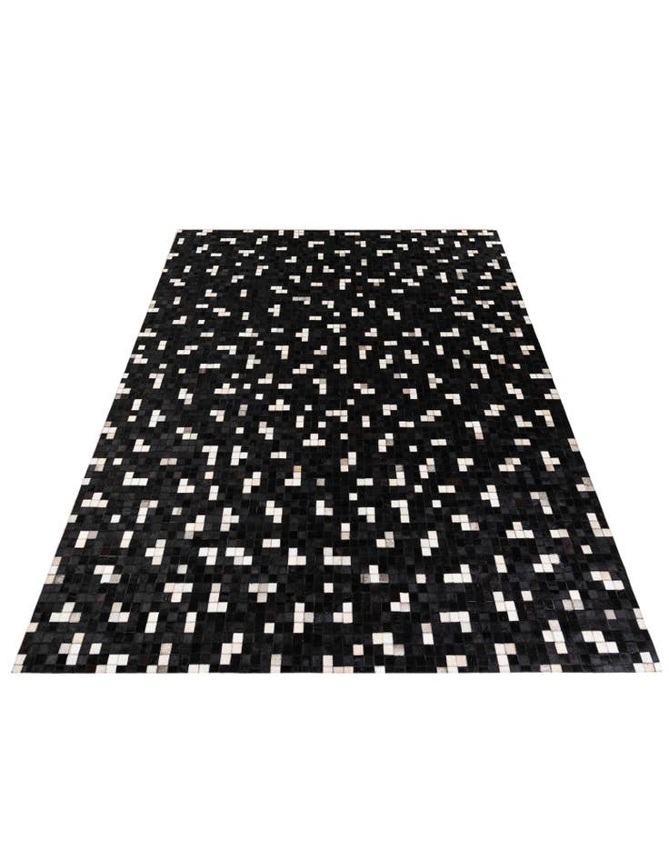 Detail image of  7' 11 x 9' 10 Cowhide Stocks Rug