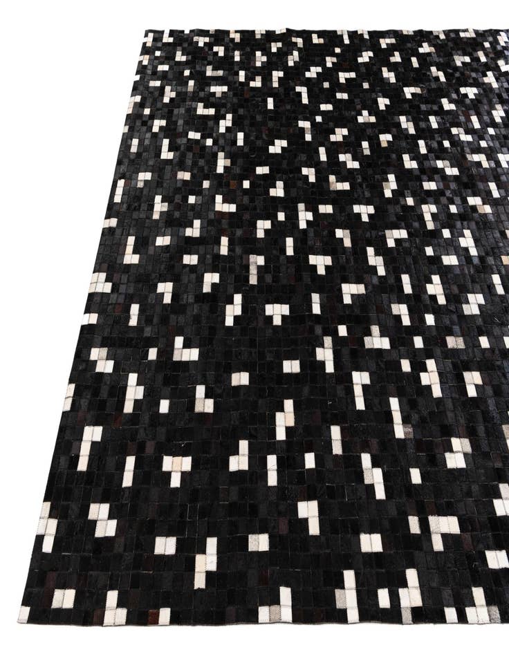 Detail image of  7' 11 x 9' 10 Cowhide Stocks Rug