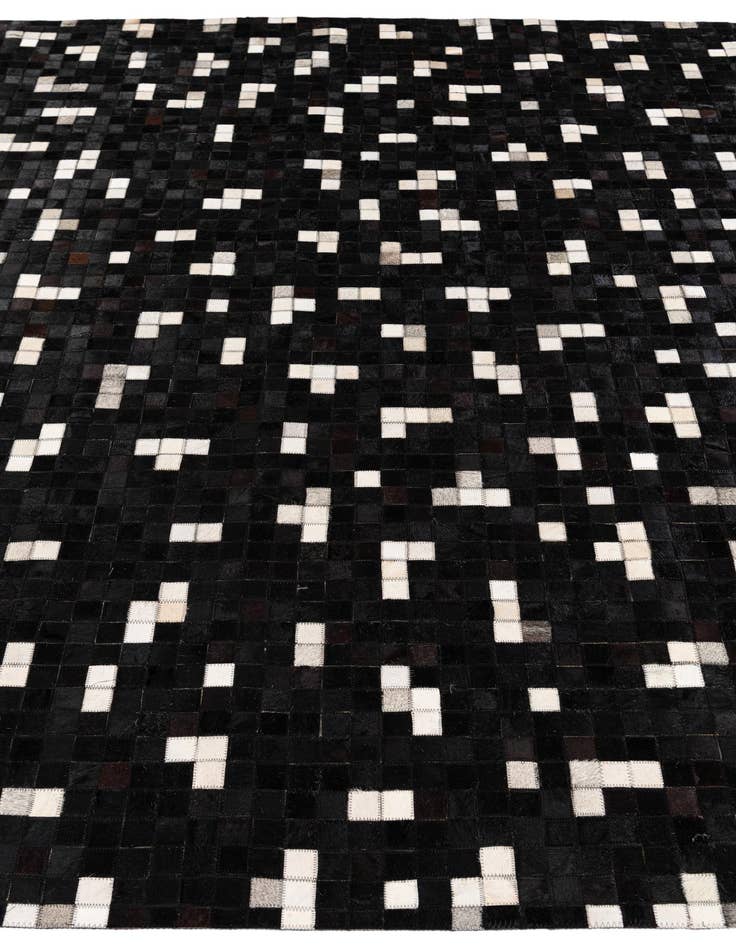 Detail image of  7' 11 x 9' 10 Cowhide Stocks Rug