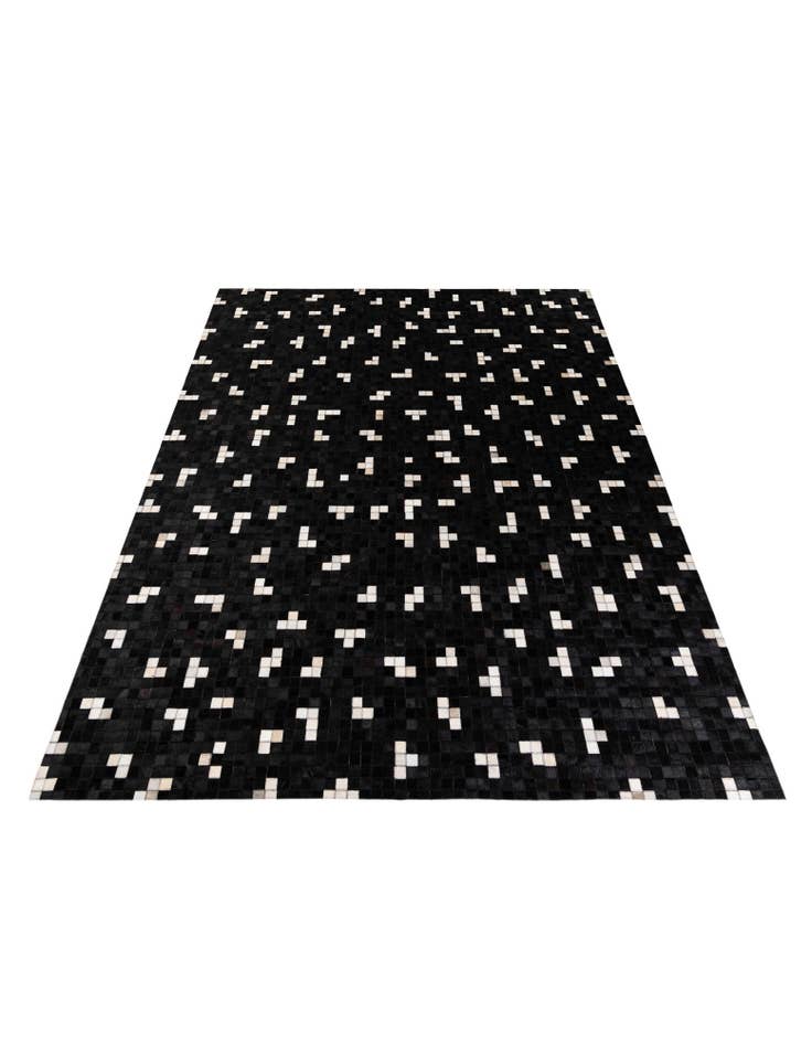 Detail image of  7' 11 x 9' 10 Cowhide Stocks Rug