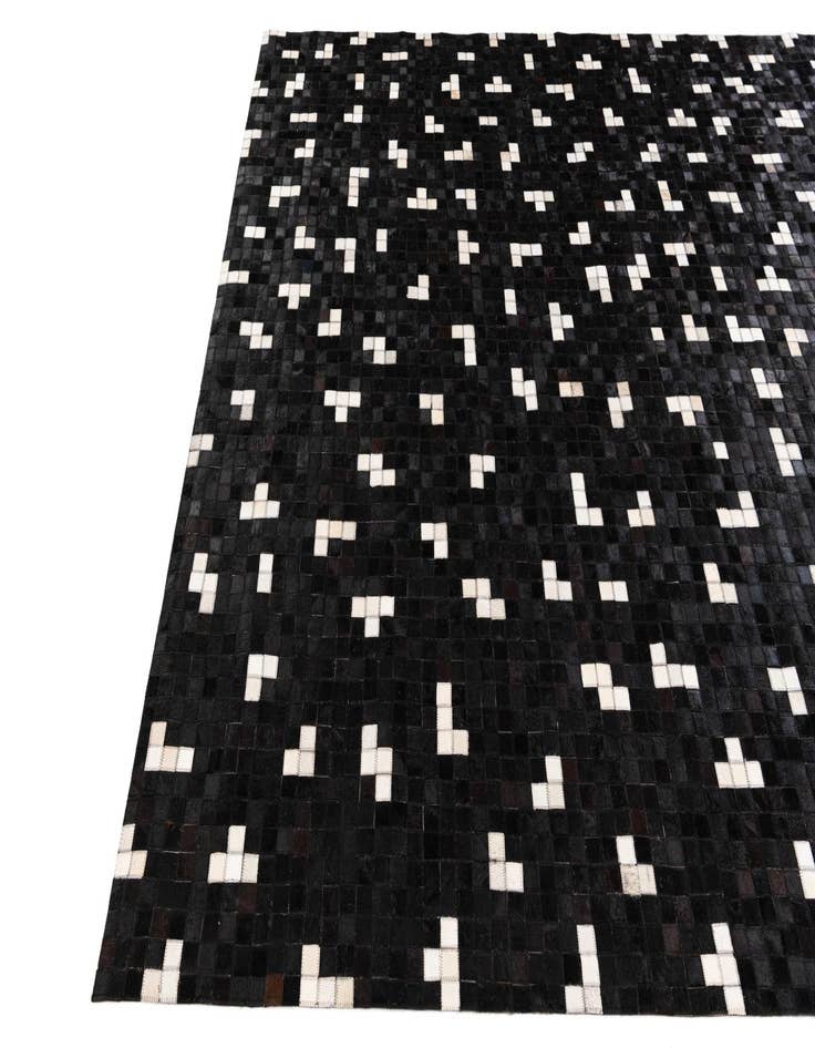 Detail image of  7' 11 x 9' 10 Cowhide Stocks Rug