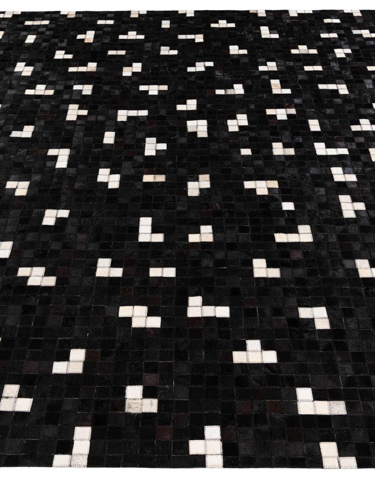 Detail image of  7' 11 x 9' 10 Cowhide Stocks Rug