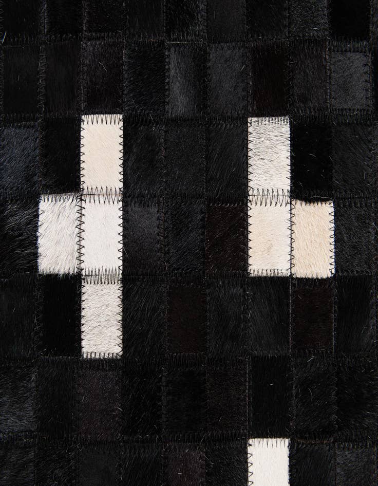 Detail image of  7' 11 x 9' 10 Cowhide Stocks Rug