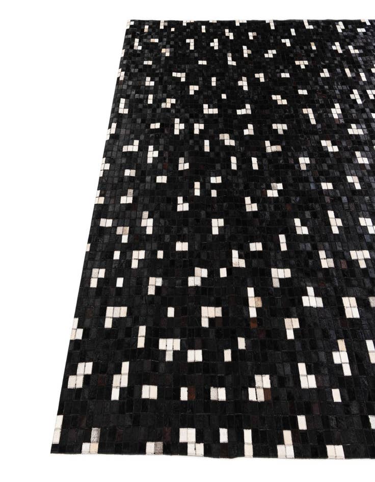 Detail image of  7' 11 x 9' 8 Cowhide Stocks Rug