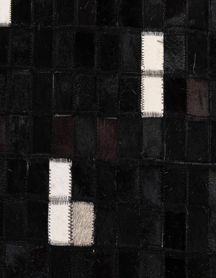 Detail image of  7' 11 x 9' 8 Cowhide Stocks Rug