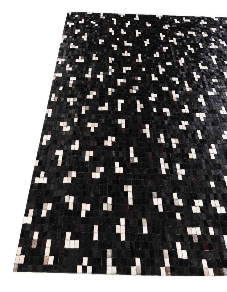 Detail image of  7' 11 x 9' 10 Cowhide Stocks Rug