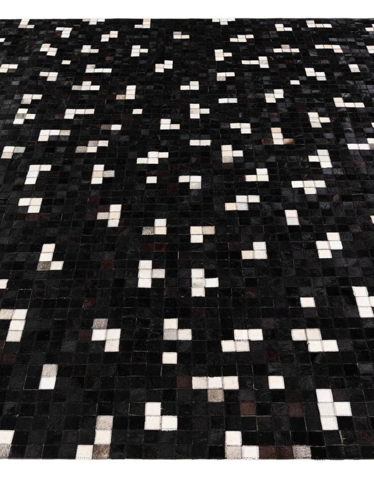 Detail image of  7' 11 x 9' 10 Cowhide Stocks Rug