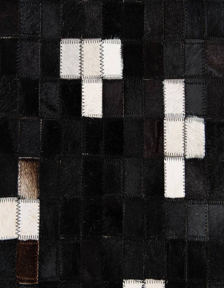 Detail image of  7' 11 x 9' 10 Cowhide Stocks Rug