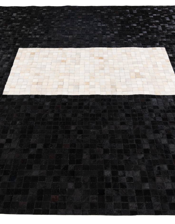 Detail image of  8' 1 x 9' 11 Cowhide Stocks Rug