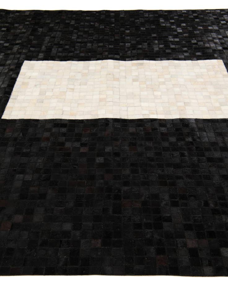 Detail image of  7' 11 x 9' 10 Cowhide Stocks Rug