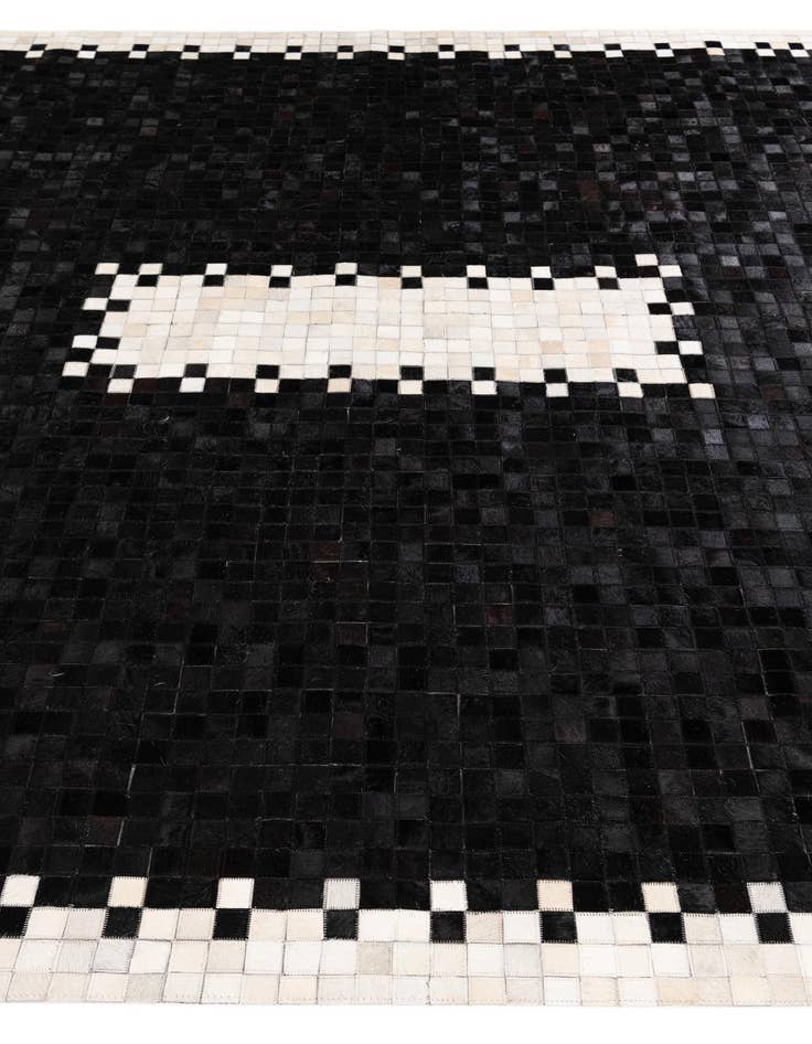 Detail image of  8' x 10' 3 Cowhide Stocks Rug