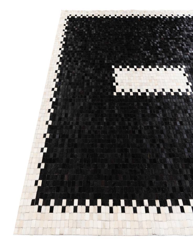 Detail image of  8' 2 x 10' Cowhide Stocks Rug