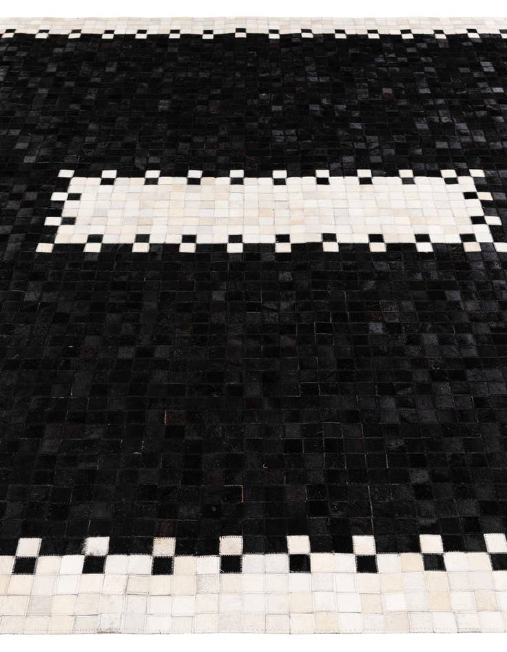 Detail image of  8' 2 x 10' Cowhide Stocks Rug