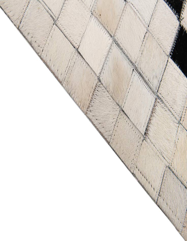 Detail image of  8' 2 x 10' Cowhide Stocks Rug