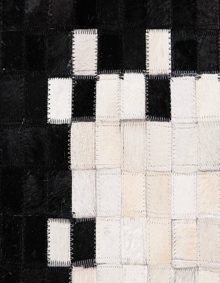 Detail image of  8' x 9' 9 Cowhide Stocks Rug