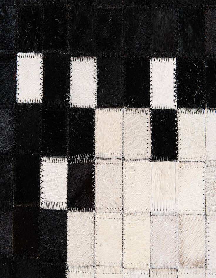 Detail image of  8' 1 x 9' 11 Cowhide Stocks Rug