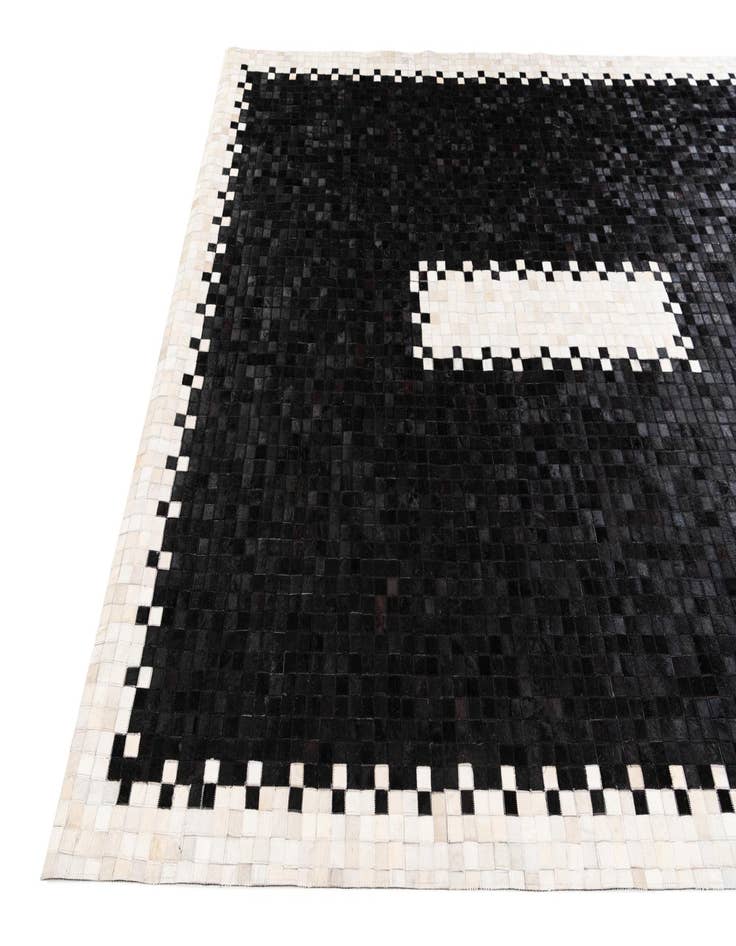 Detail image of  8' 1 x 9' 11 Cowhide Stocks Rug